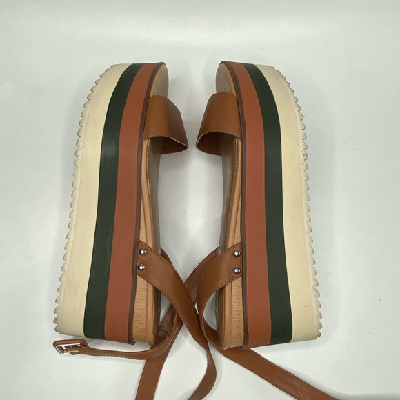 EUC🔹️Steve Madden Marco Marc Chunky Strappy Leather Sandals size 8 - Picture 6 of 9